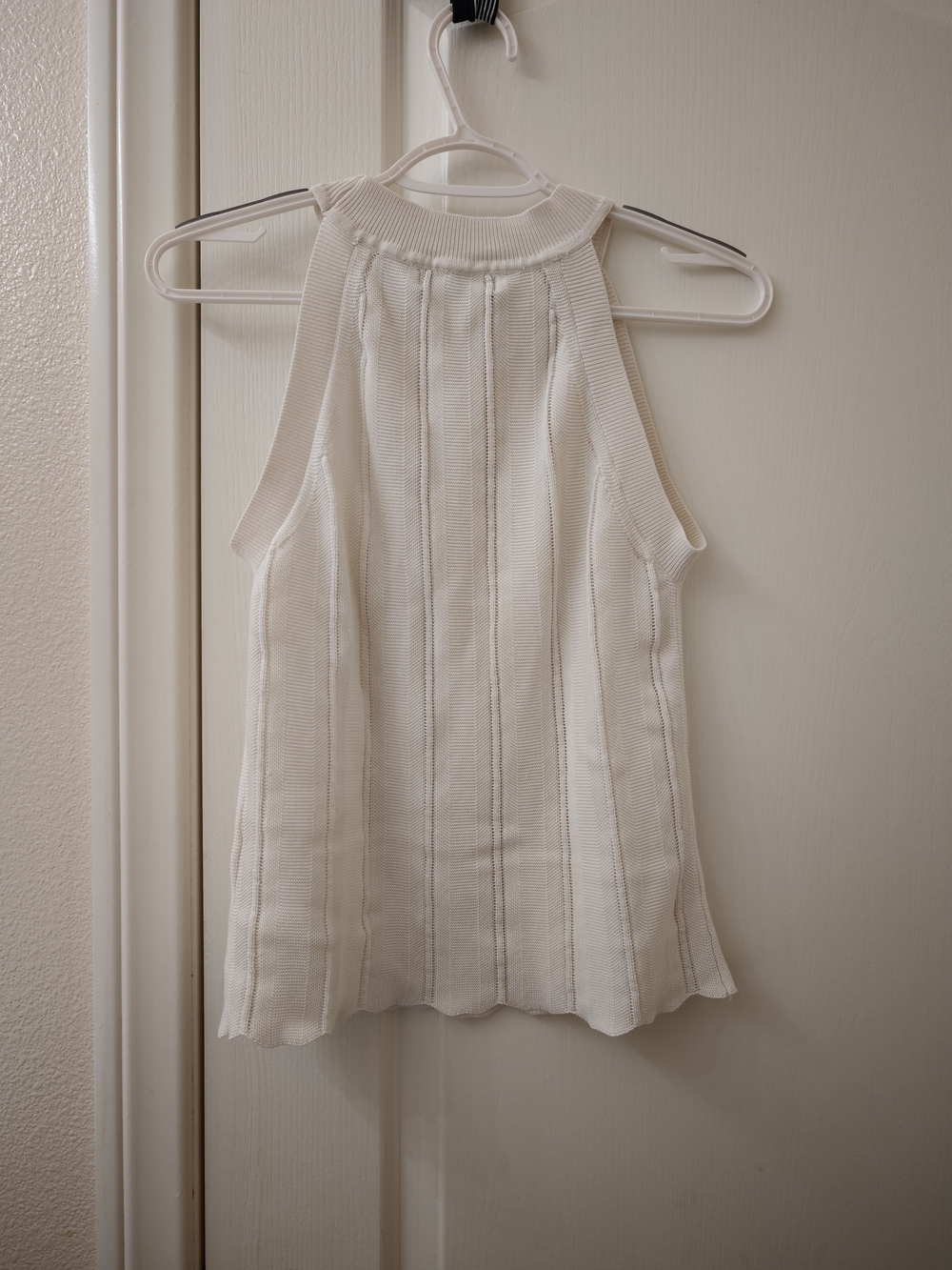 MOTF Cream Ribbed Knit Tank - Picture 5 of 6